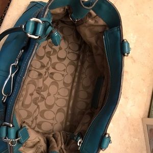 Blue coach bag